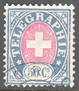 Switzerland Telegraph Zumstein 16 Used - Click Image to Close